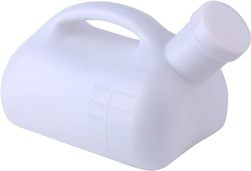 BULINO Urinflasche for Männer und Frauen, großes männliches Urinal, tragbar, 3000 ml, Herren-Töpfchen, Urinflaschen-Sammler, Reisetoilette