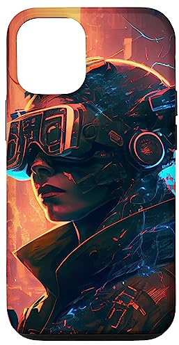 Hülle für iPhone 13 Pro VR-Gamer Virtual-Reality-Cyberpunk-Stil