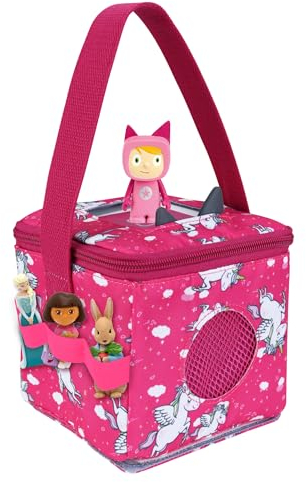 Tragetasche kompatibel mit Toniebox, Aufbewahrungsbehälter kompatibel mit Tonie Hörfiguren, Motif Einhorn