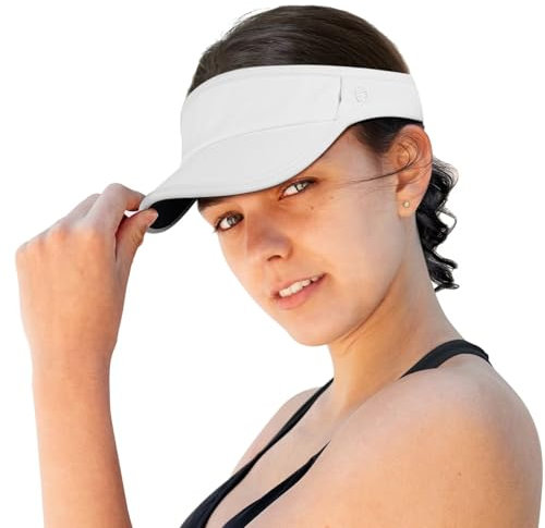 Sun Visors Hats for Womens Mens Beach Hat Accessories Summer Straw Sunhat Fashion Foldable Wide Brim Sombreros Ponytail Para Mujer Para Caps UV Protection for Running Hiking Football Golf White