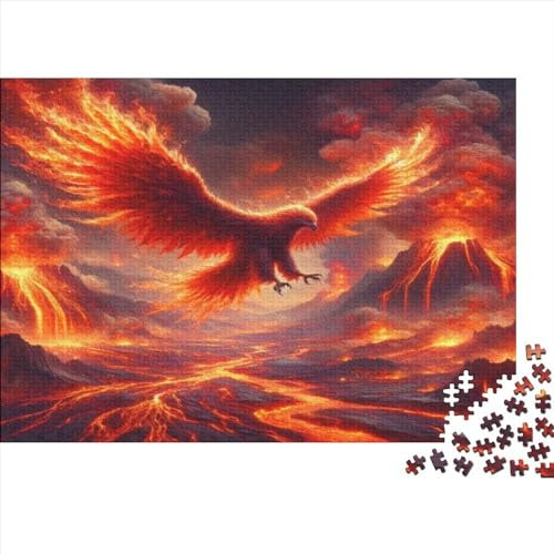 Volcano Eagle 1000 Piece Jigsaw Puzzle for Adults Family Or Teenager Jigsaw Puzzle Toys Puzzles Educational Games Stress Relieving Puzzles Unique Home Decor And Gifts 1000pcs (75x50cm)