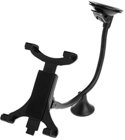 Asukohu Car Tablet Holder Adjustable Windshield Strong Suction 360 Rotation Car Stand Bracket Holder For 7-11inch Tablet Stand Bracket Holder Base Outlet Shelf Support Outlet Shelf Clamp Frame Rack