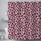 Duschvorhang 180x200 Imprimé Léopard Rose Duschvorhänge Jolie Fille Femme Anti Schimmel Waschbar Polyester Textil Shower Curtains für Badezimmer Badewanne mit 12 Haken, Z1720