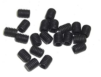 Madenschraube M3x4 DIN913 Gewindestift flach 45H 100 Stück Wurmschraube mit Innensechskant Schraube