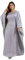 Women Satin Abaya Dress Islam Muslim Summer Batwing Sleeve Maxi Dress Kaftan Robe Ramadan Clothes Lightgrey