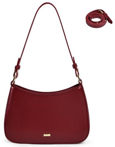 Aucuu Handtasche Damen, Umhängetasche Damen Klein Handtasche, Y2K Crossbody Bag, PU Leder Schultertasche, Mini Hobo Bag mit 2 Schultergurten für Dating Party Einkaufe, Bolso vintage