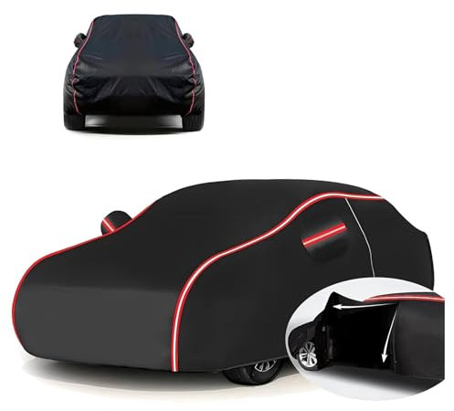 Autoabdeckung Vollgarage für Audi A4 B7 Cabrio 2004-2008(457x178x139cm),Sand-, Frost- und schneefest, wasserdicht, hochtemperatur- und UV-beständig