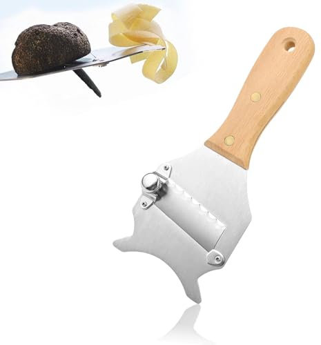PARFCO Coupe Fromage, Acier Inoxydable Trancheur Truffes, Épaisseur Réglable, Couteau Fromage, Râpe à Fromage Domestique, pour Couper Truffes, Chocolat, Fromage