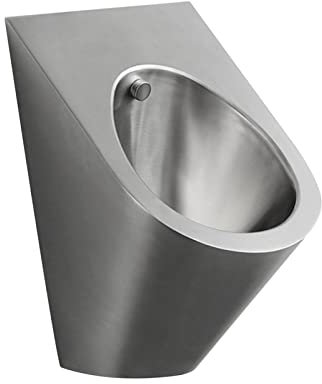 RAABYU Herren-Urinal, Wand-Urinal, verstopfungssichere Spültoilette, Überlaufschutz, vertikales Urinal mit automatischem Spülventil