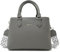 Mabecol Damen Umhängetasche PU Leder, Shopper Tasche mit Reißverschluss, Schultertasche mit breitem Gurt, Elegante Damen Handtasche, Handtasche mittelgroß für Arbeit, Alltag & Reisen (Grau)