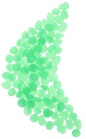 VANZACK 100 Piezas Guijarros Decorativos Gravilla Fluorescente Plantas y Paisajismo Atractiva Decoración Peceras y Macetas Oscuridad