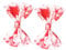 TOPPERFUN 2pcs Bloody Printed Bow Hair Clips for Halloween Decorative Bowknot Hair Barrettes Comfortable and Lightweight Design for Cosplay Parties and Special Occasions
