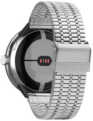 diNGK SPORTS Metall Armband Kompatibel mit Google Pixel Watch 4 41mm Uhrenarmband Verstellbares Metall Edelstahl Schnalle Sport Ersatzarmband für Google Pixel Watch 4 45mm Armband