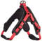 HUNTER Hundegeschirr NEOPREN VARIO QUICK, Farbe: rot/schwarz, hochwertiges Nylon, Neoprenpolsterung, reflektierendes 3M Scotchlite Material, einfacher Einstieg, verstellbar, bequem, Größe: L