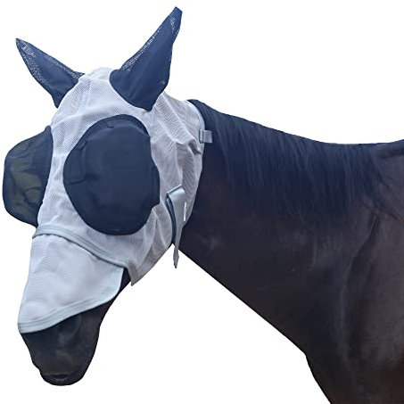 Leberna Mesh Fliegen Maske Mit Ohren Nase UV Schutz Voll F¨¹r Warmblut
