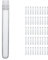 ULAB Reagenzgläser aus Kunststoff mit Flanschstopfen, 50 Stück Ø 16 x 125 mm Partyröhrchen, Naturfarben, 50 Stück PE-Flanschstopfen, Ø 16 mm, Naturfarben, UTT1015