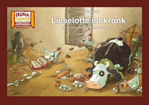 Kamishibai: Lieselotte ist krank: 12 Bildkarten für das Erzähltheater