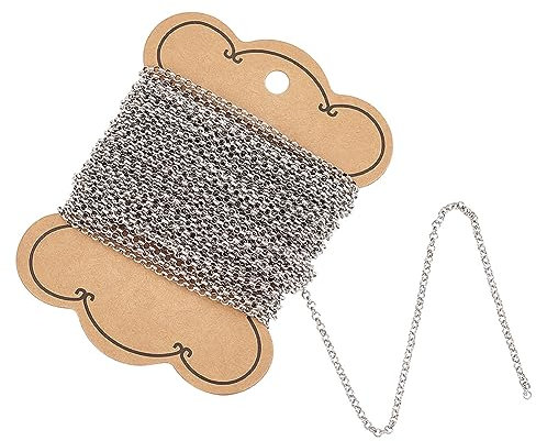 UNICRAFTALE 30 Fuß Edelstahl DIY Link Kette Gelötet 304 Edelstahl Rolo Ketten Schmuck Machen Ketten Für Anhänger Halskette DIY Machen 2.5mm