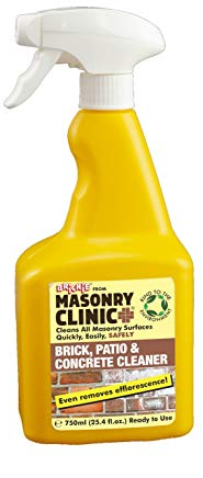 Brick Cleaner 750ml Premium Brick, Patio & Concrete Cleaner by Masonry Clinic Brickie, Removes Efflorescent Salts, Cement, Stains, Everyday Grime & Residual Grease, Use On bricks, Blocks & More