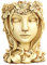 aniceday Gesicht Skulptur Garten Pflanztopf Büste Kopf Blumentopf Pflanztopf Gesicht Gesicht Pflanzer Sukkulenten Kaktus Blumentopf Harz Für Home Garten Büro Desktop Dekoration
