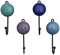 Gall&Zick Wandhaken Haken bunt Set rund Keramik Handtuchhaken handbemalt (Spirale Set/4)