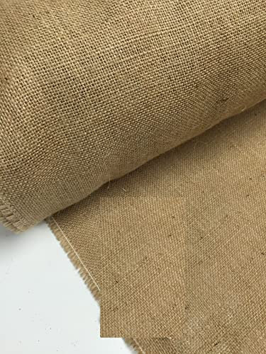 Lot de 3 m de toile de jute de 101,6 cm de large, idéale pour les travaux manuels, sacs, tissus, tapisserie de jardin (3 m)
