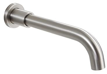 Bec de Baignoire Mural Bec de Robinet Acier Inoxydable Brossé Robinet de Bec pour Baignoire en Laiton-A