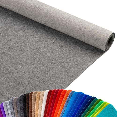 Primaflor Messeteppich Podium | Zinn | Musterstück | Flacher Eventteppich aus 100 % Polypropylen, CFL-S1, Precoat-Rücken, 2 mm hoch, für Messe und Event
