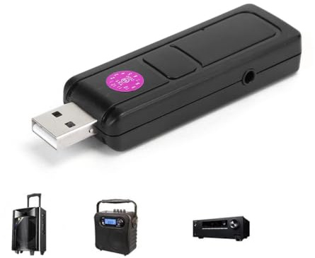 Bietrun UHF-Metall-Dual-schnurloses Dynamisches System mit Wiederaufladbarem Empfänger V16U Universelles Kabelloses Mikrofon 2-in-1-VHF-USB-Empfangshandmikrofon Schwarz (1 bis 2)
