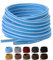 2 Paia Lacci per Scarpe Rotondi, Stringhe Scarpe Robuste e Resistenti per Scarpe Sportive da Trekking, Stivali da Lavoro e Scarpe da Scarponi Montagna - Diametro 4 mm, Blu/Bianco, 152cm