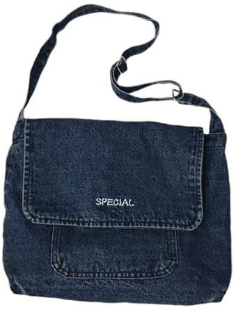 PACKOVE Denim Umhängetasche Jeans Umhängetasche Denim Handtasche Jeanstasche Damen Crossbody Bag Trendige Hobo Bags Für Damen