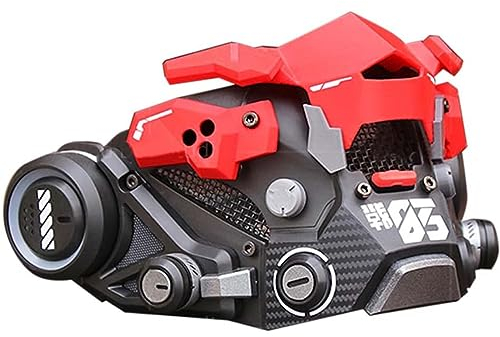 ZCBYBT Halloween Zukunft Taktische Maske Cosplay Cyber Props Punk Maske, für Männer Frauen Weihnachtsfeier,C,One Size