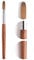 KADS Kolinsky 18# Oval Crimped Brush, 100% Pure Kolinsky Sable Hair, Redwood Handle, Salon Quality, 6.3 inches, Perfect for Nail Acrylic