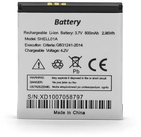 SHAWOROCE Battery SHELL01A DBF-800A DBF-800C DBF-800E Replacement for Doro Phone PhoneEasy 409 410GSM 520 520X 605 606 607 608 609 610 612 613 621 622 623 624 625 626 631 632 632S Li-ion 800mAh 3.7V