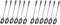 PEBBLE HUG 12 Pcs Metallic Black Long Handle Latte Iced Tea Spoon, Coffee Spoon, Ice Cream Spoon, Stainless Steel Cocktail Stirring Spoons(Set of 12)