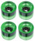4X Ronme 78A Skateboard Rollen Ersatz 70X51mm Longboard Teile, Grün