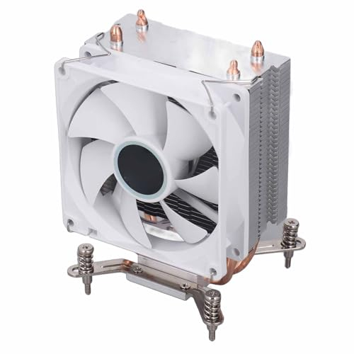 VBESTLIFE Cooling Fan 3.54in 12VDC 2000RPM, 2 Heat Pipes, Silent Desktop CPU Air Cooler for Intel 775 1150, Compatible with AM3 AM4 Socket