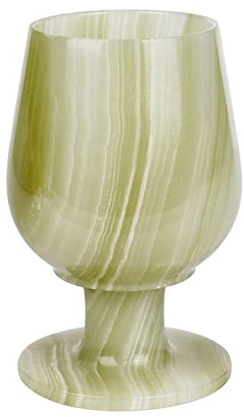 PAKMEZ 1 Stück Natursteine Tasse Weinglas Jade Steine Achat Hochzeit Toasten Gläser Getränk Tasse Party Ehe Wein Tassen