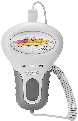 Analyseur Numérique 2 en 1 pH et Cl2 - Testeur de Qualité de l'Eau pour Piscine et Spa - Niveau de Remplissage