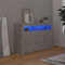 Générique Buffet avec lumières LED Gris béton 115,5x30x75 cm,Meubles,Armoires & Meubles de Rangement,Buffets & bahuts,Gris,76.12 LB,804341