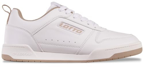 Lotto Unisex Sneaker, White/BEIGE, 42 EU