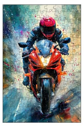 artboxONE-Puzzle S (112 Teile) Sport/Motorsport Motorrad-Rennsportkunst C - Puzzle Motor Motor Motorsport