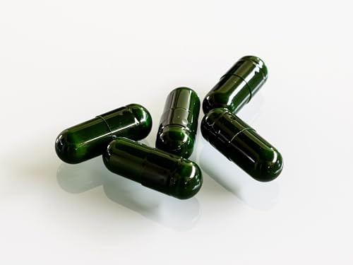 Lot de 10 000 capsules HPMC de qualité médicale, taille 0, vert foncé, lot professionnel