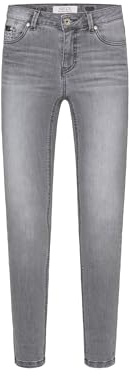 SOCCX Damen Jeans MI:RA Slim Fit Light Grey Random 32