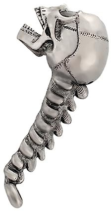 Cabilock 2 Pièces ouvre-bouteille tire bouchon decapsuleur tire- crâne ouvreurs décapsuleur à chaîne ouvre boite ouvre tête de mort ouvreur de bière de fête Alliage de zinc Silver