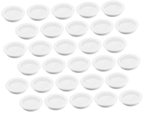 LIFKOME 50pcs Breathable Shoe Cabinet Ventilation Cover Air Vent Cover for Cabinet Soffit for Under Air Vent and Door