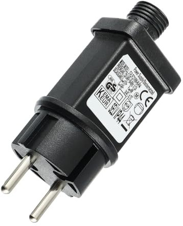 EPLZON 31V 6W LED Transformateur Prise Clignotante IP44 Adaptateur Pilote avec Minuterie 8 Modes pour Lumières de Décoration Clignotantes Lumières de Glaçons Rideau Lumineux Eclairage de jardin