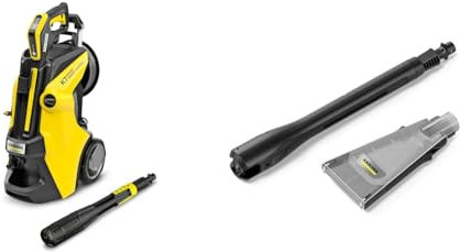 Bundle of Kärcher K 7 Premium Smart Control Flex Pressure Washer, Pressure: max. 180 bar, Flow Rate: 550 l/h, Area: 60 m²/h, Water Filter, Weight: 17.8 kg + Kärcher Pressure Washer eco!Booster Jet 180