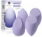 EIGSHOW Eponge Maquillage Beauty Blender Fond de Teint Pour la Beauté et le Maquillage Convient pour les Liquides les Crèmes et les Poudres Purple 4 pack (M101)