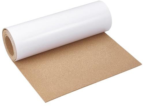 PH PandaHall 2.4mx40cm Rouleau de Liege Adhesif Feuille de Liege Autocollant 3mm Rouleau de Lieges Mural Adhesif pour Mur pour Maison le Bureau L'École les Panneaux D'Affichage Décoratifs